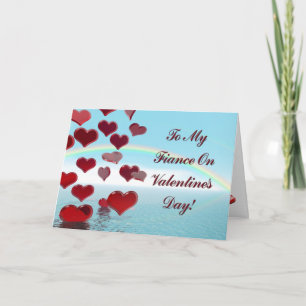 Happy Valentine's Day for fiance Holiday Card
