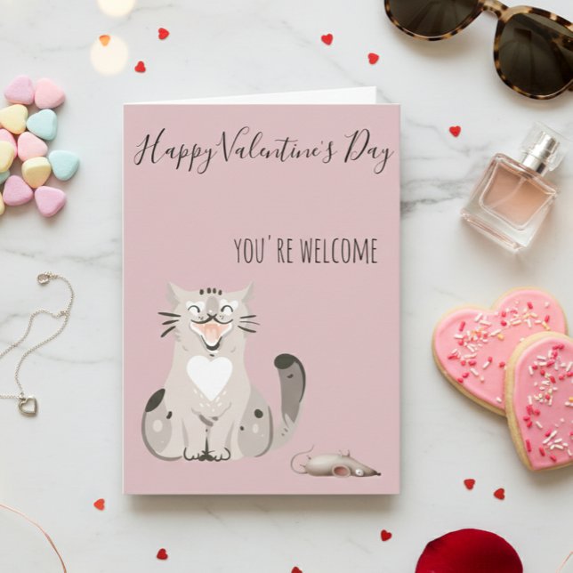 Happy Valentine's Day From Cat Funny Card (Creator Uploaded)