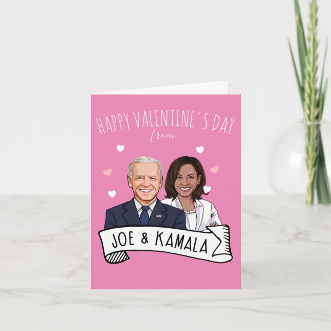 Happy Valentine's Day from Joe and Kamala Card (Front)