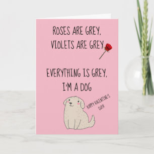 Happy Valentine's Day from the Dog Card