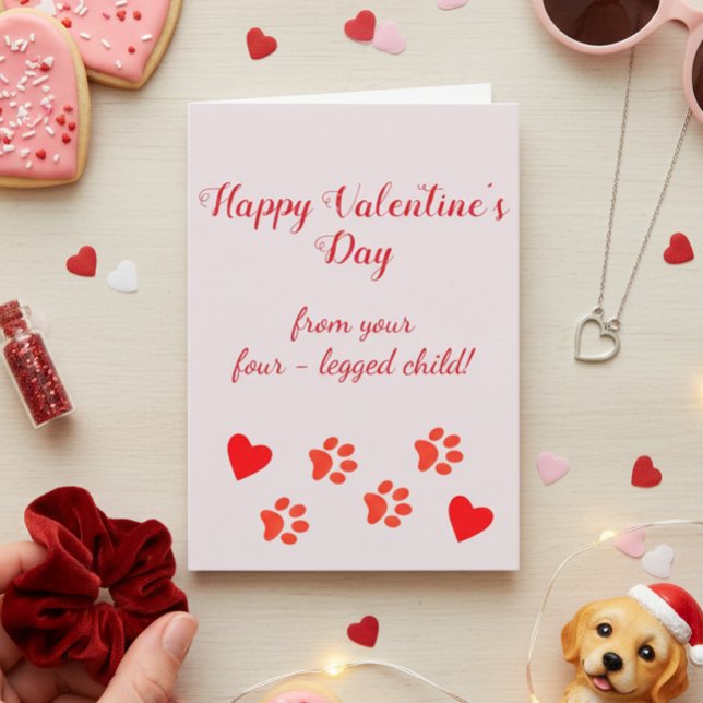 Happy Valentine's Day from the Pet Cat Dog Card (Creator Uploaded)