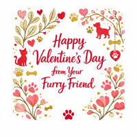 Happy Valentine's Day from your furry friend