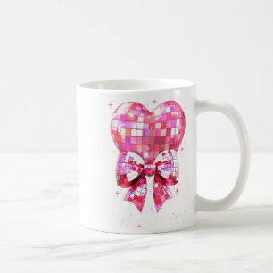 Happy Valentine's Day Funny Coquette Disco Ball He Coffee Mug