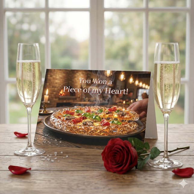Happy Valentine's Day | Funny Pizza Puns Card (Creator Uploaded)