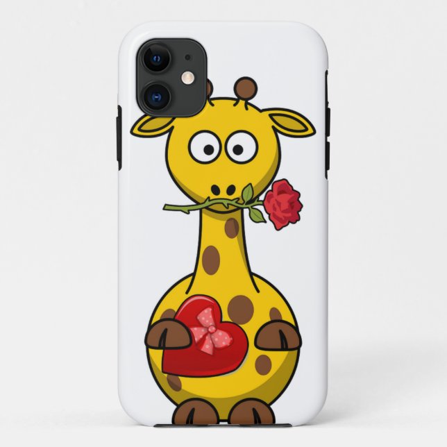"HAPPY VALENTINE'S DAY" GIRAFFE Case-Mate iPhone CASE (Back)