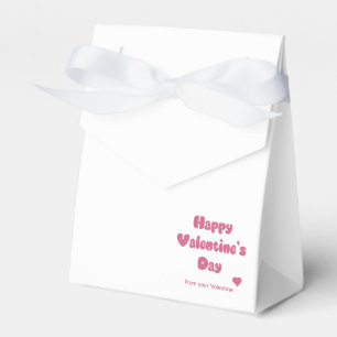 Happy Valentine's Day Glitter Favor Box