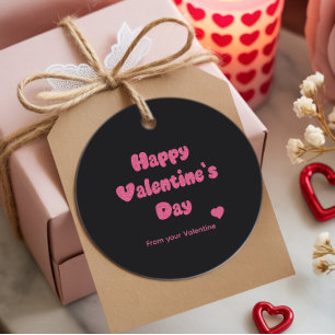 Happy Valentine's Day Glitter Favour Tags