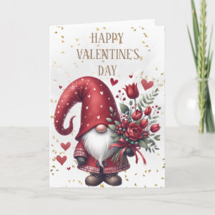 Happy Valentine's Day Gnome Card