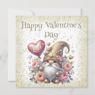 Happy Valentine's Day Gnome Card