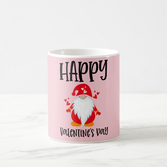 Happy Valentine's Day Gnome Coffee Mug (Center)