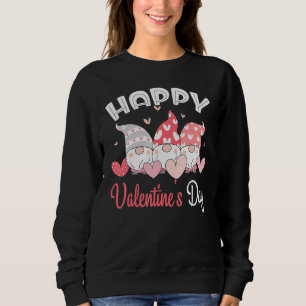 Happy Valentine's Day Gnome Heart For Women Men Co Sweatshirt