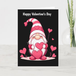 Happy Valentine's day Gnome Holiday Card