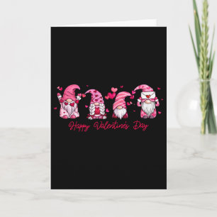 Happy Valentine's Day Gnome With Heart Cute Gnome Card