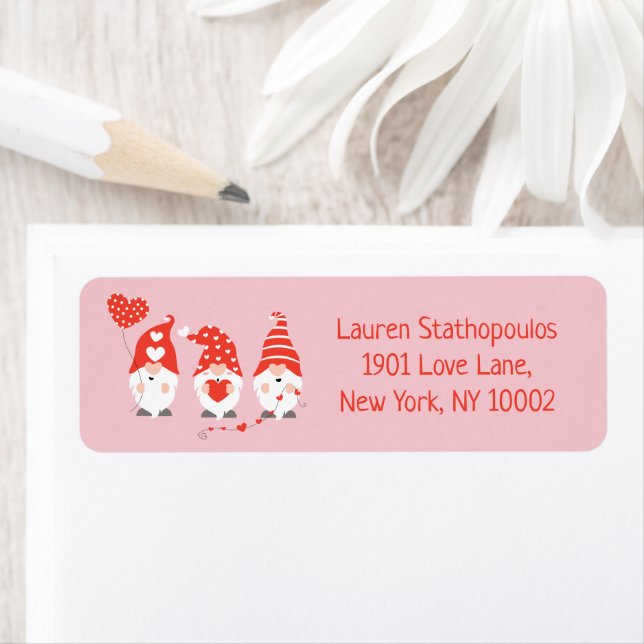 Happy Valentines Day Gnomes Red Pink (Insitu)