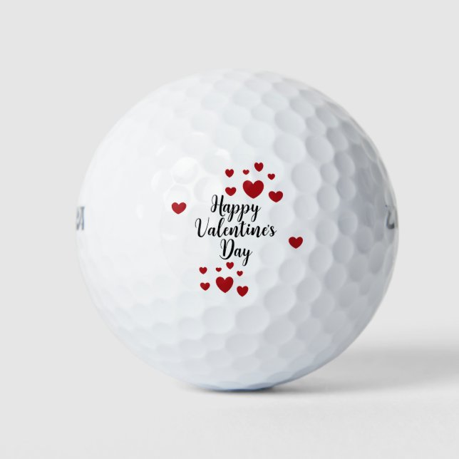 Happy Valentine's Day Golf Balls (Front)