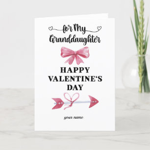 Happy Valentine's Day Granddaughter Card