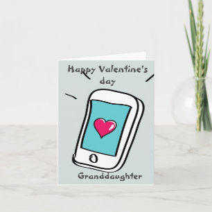 Happy Valentine's day Granddaughter Card