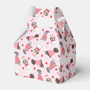 Happy Valentines Day Great Dane Dogs Favor Box