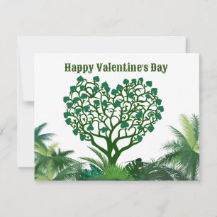 happy valentine's day green natural to you holiday card