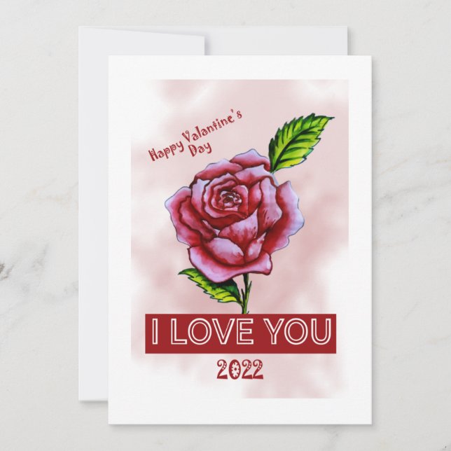 Happy Valentine's Day Greeting Card (Front)