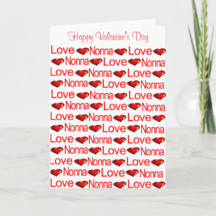 Happy Valentine's Day Greeting Card Nonna Heart