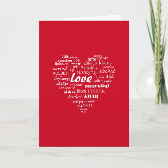 Happy Valentine's day greetings card (Front)