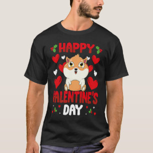 Happy Valentines Day Guinea Pig Heart Love Animal T-Shirt