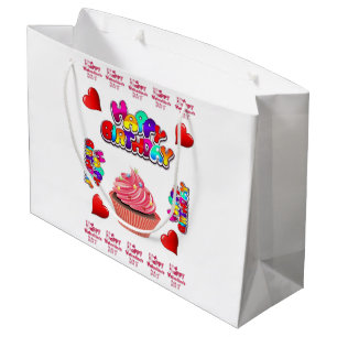 Happy Valentine's Day  Happy Birthday Gift Bag 
