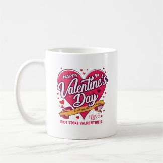 Happy Valentine's Day Heart Design Romantic Gift Coffee Mug