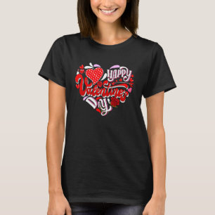 Happy Valentines Day Heart Love  Valentine Men Wom T-Shirt
