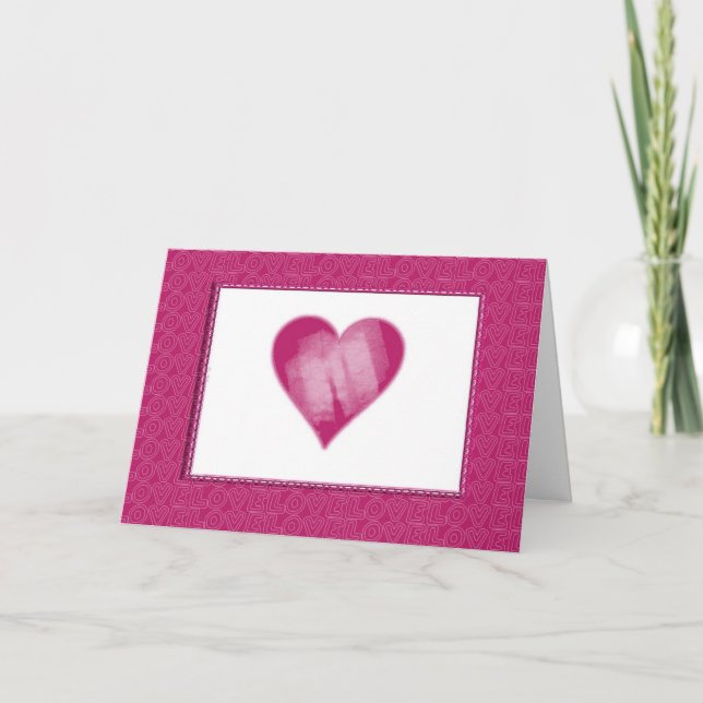 Happy valentines Day Holiday Card (Front)
