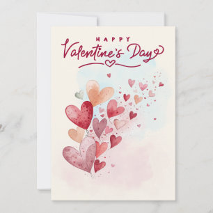 Happy Valentine's day Holiday Card