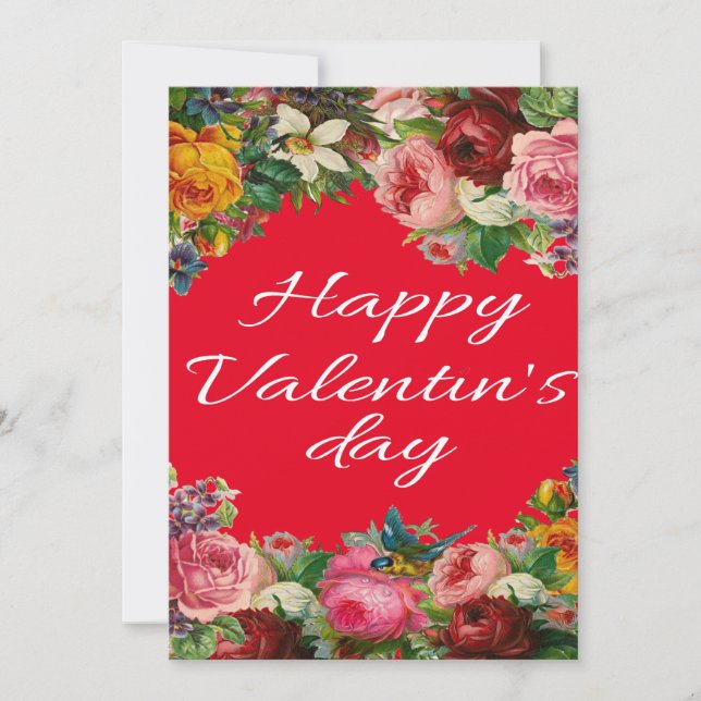 happy valentine's day holiday card (Front)