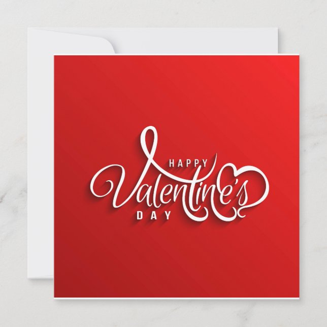 Happy Valentine's Day Holiday Card (Front)