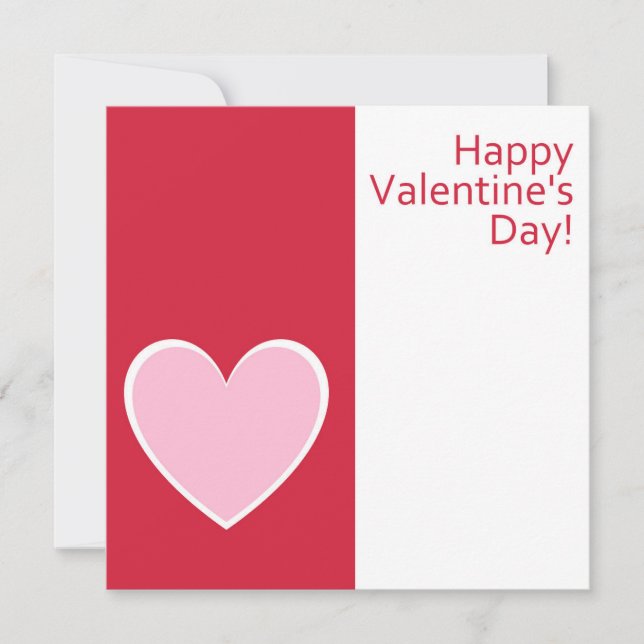 Happy Valentine's Day! Holiday Greeting Card (Front)