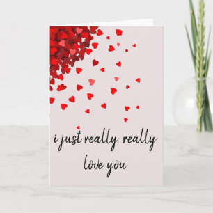 Happy Valentine's Day I Love you Hearts Card