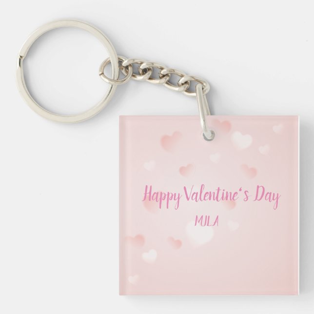 Happy Valentine's Day  Keychain (Front)