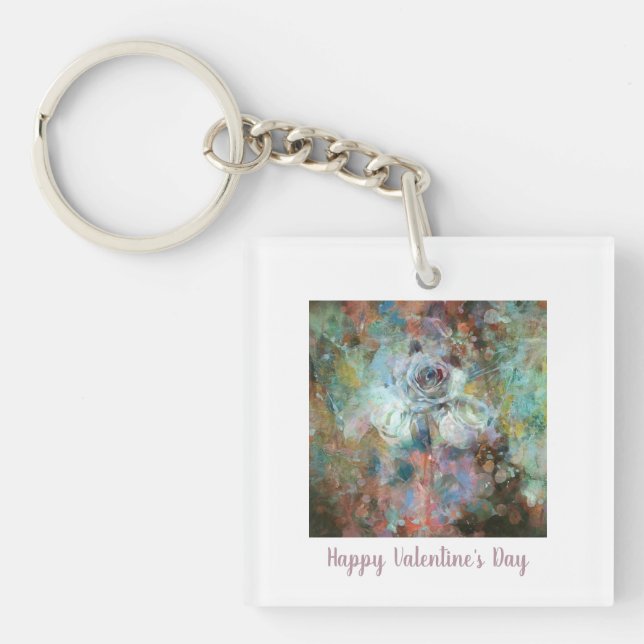 Happy Valentine's Day.  Keychain (Front)