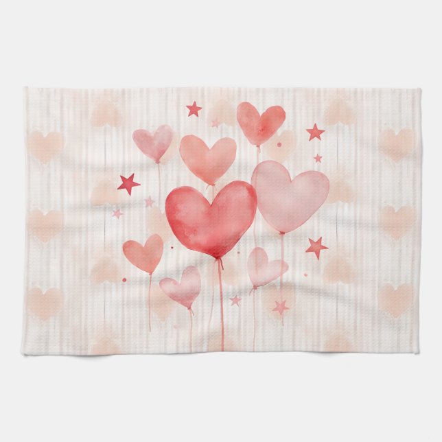 Happy Valentine's Day! Kitchen Towel (Horizontal)