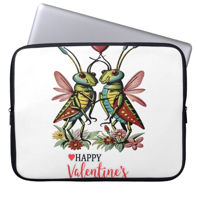 Happy valentine's day  laptop sleeve (Front)