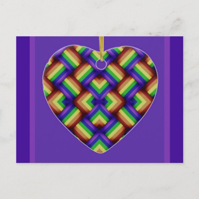 Happy Valentine's Day LGBT Postcard (Front)