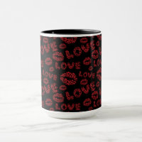 Happy Valentine's Day Love Elegant Red &Black