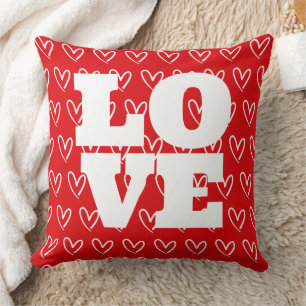 Happy Valentine's Day Love More Boyfriend  Throw Pillow