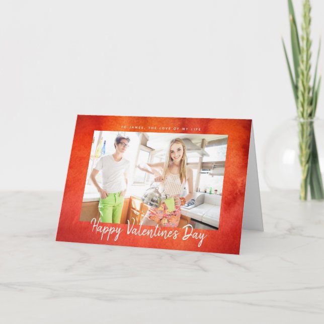 Happy Valentine's Day Love of my Life Photo Card (Front)