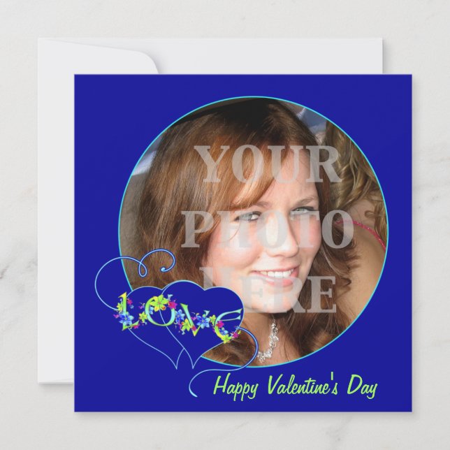 Happy Valentine's Day Love Photo Card (Front)