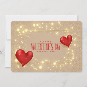 Happy Valentine's Day Love You Always Holiday Card