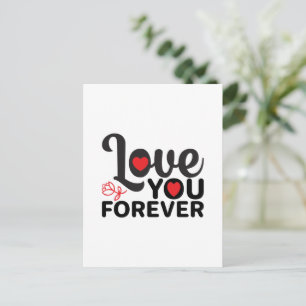 Happy Valentine's Day -Love You Forever Images Holiday Postcard