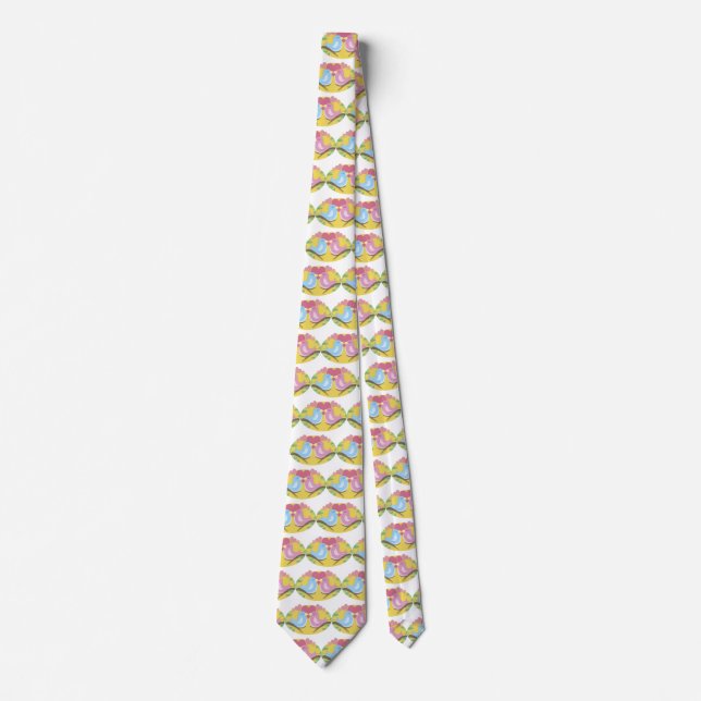 Happy Valentine's Day Lovebirds Tie (Front)