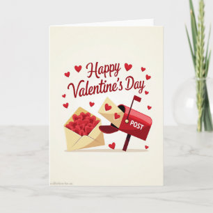 Happy Valentines Day Mailbox Card