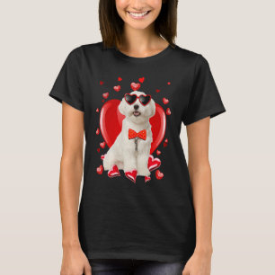 Happy Valentines Day Maltese Dog V Day T-Shirt